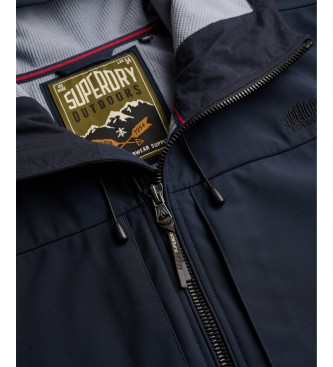 Superdry Giacca Hooded Softshell Trekker blu marino