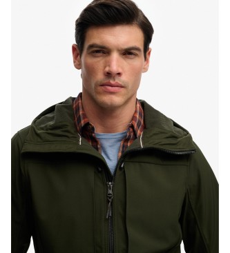 Superdry Green Hooded Softshell Trekker Jacket