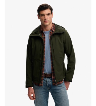Superdry Green Hooded Softshell Trekker Jacket