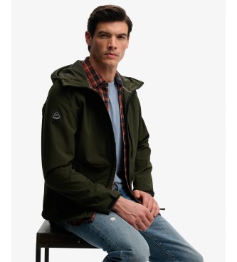 Superdry Green Hooded Softshell Trekker Jacket