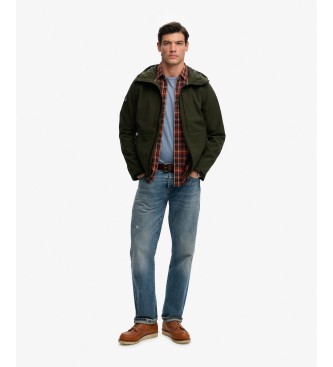 Superdry Green Hooded Softshell Trekker Jacket