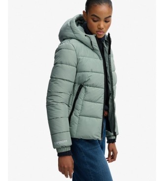 Superdry Grüne Hooded Spirit Sports-Jacke