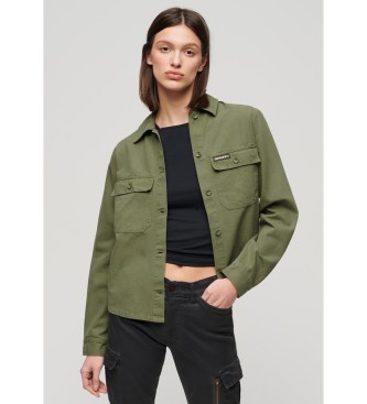 Superdry Green embellished military jacket