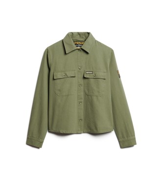 Superdry Green embellished military jacket