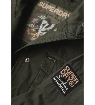 Superdry Militair jasje versierd St Tropez M65 groen