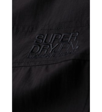 Superdry Giacca pull-on nera in eccedenza