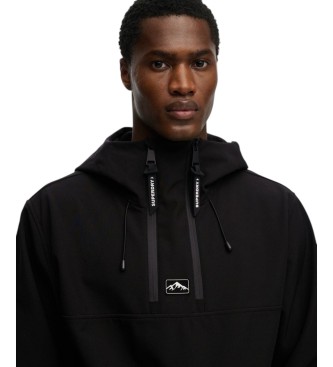 Superdry Ski Freestyle Softshell Jacke schwarz