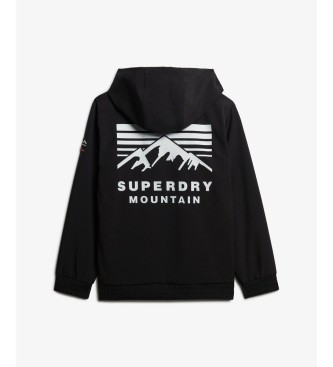 Superdry Ski Freestyle Softshell Jacke schwarz