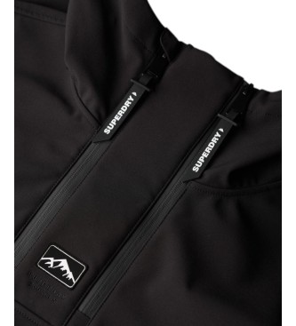 Superdry Ski Freestyle Softshell Jacke schwarz