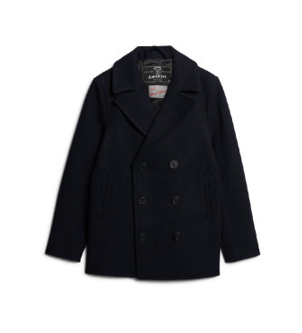 Superdry Merchant Store navy ulden cardigan