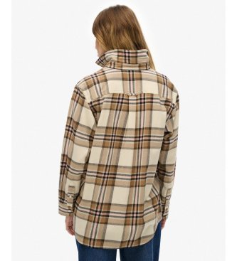 Superdry Boyfriend skjorte beige