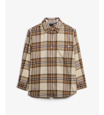 Superdry Boyfriend skjorte beige