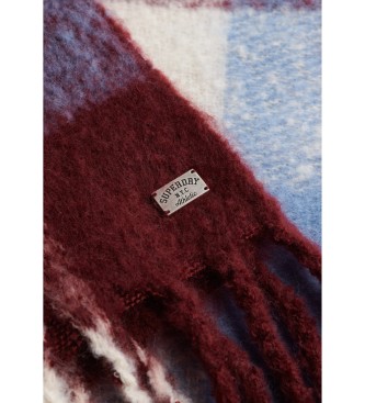 Superdry Foulard Check maroon