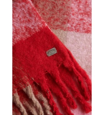 Superdry Foulard Check rouge