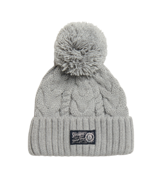 Superdry Bonnet tress gris