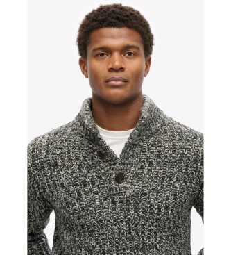 Superdry Grey chunky knitted jumper