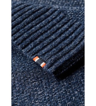 Superdry Navy thick raglan jumper