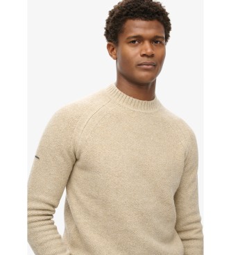 Superdry Maglione raglan spesso beige