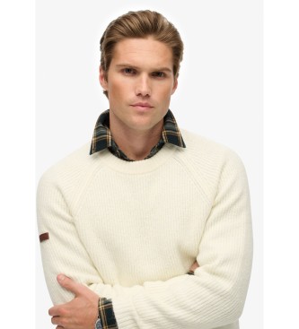 Superdry Camisola de inverno bege com raglan volumoso