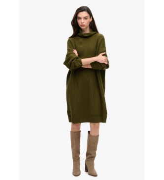 Superdry Vestido Chunky verde