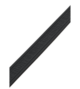 Superdry Leren riem met zwart Vintage logo