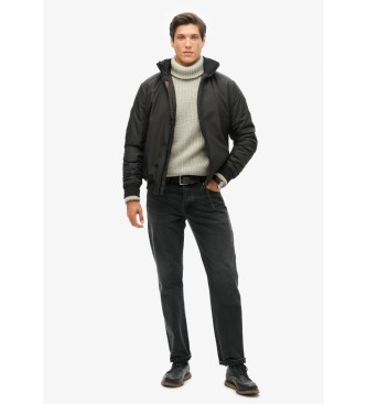 Superdry Stad Harrington Jas  zwart