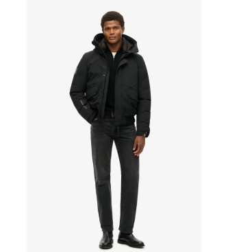 Superdry City Quilted Bomber Jacket Black