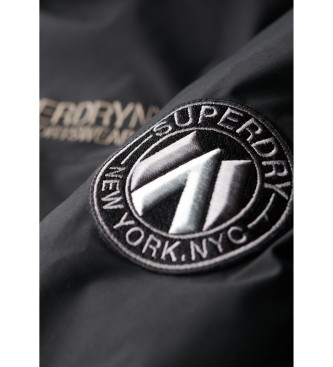 Superdry Miejska pikowana kurtka bomberka czarna