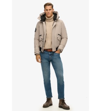 Superdry City beige gewatteerd bomberjack