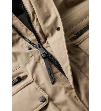 Superdry Parka acolchoada City bege