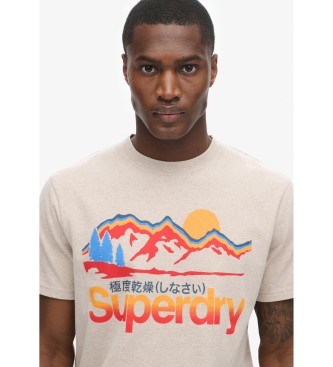 Superdry Great Outdoors graphic t-shirt beige