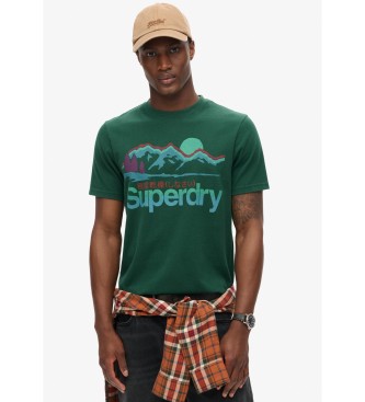 Superdry Cl Great Outdoors Grafik-T-Shirt grn