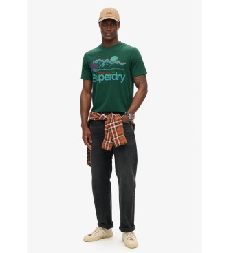 Superdry Cl Great Outdoors Grafik-T-Shirt grn