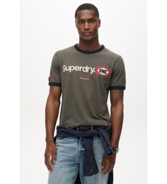 Superdry Core Ringer Workwear grn T-shirt