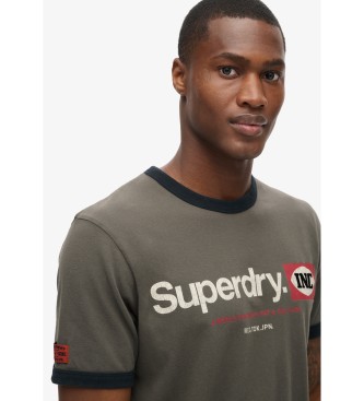 Superdry Core Ringer Workwear grn T-shirt