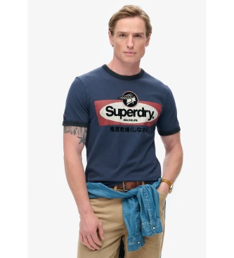 Superdry Core Ringer Workwear marinbl T-shirt