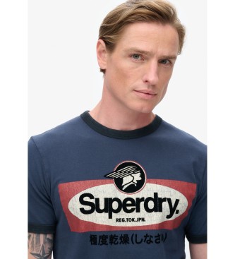 Superdry Core Ringer Workwear marinbl T-shirt