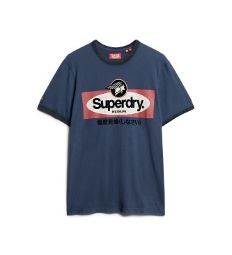 Superdry Core Ringer Workwear marinbl T-shirt