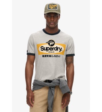 Superdry Ringer Workwear grey T-shirt