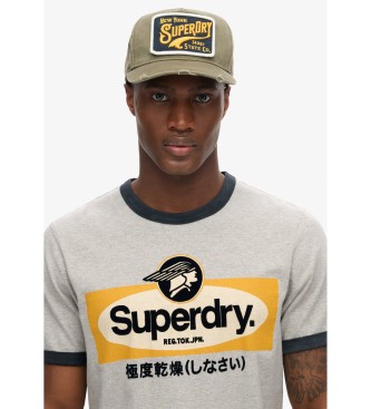 Superdry Ringer Workwear grey T-shirt