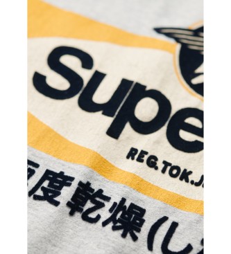 Superdry Ringer Workwear grijs T-shirt