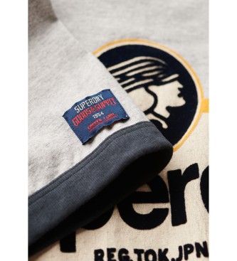 Superdry T-shirt da lavoro Ringer grigia