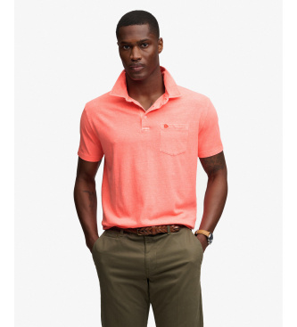 Superdry Polo Classic Coral Linen