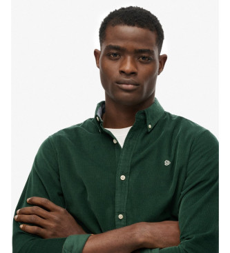 Superdry Klasyczna koszulka Needle Cord w kolorze zielonym