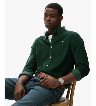 Superdry Klasyczna koszulka Needle Cord w kolorze zielonym