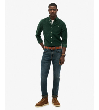 Superdry Klasyczna koszulka Needle Cord w kolorze zielonym