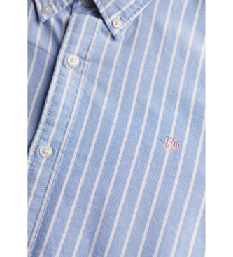 Superdry Camicia classica Oxford blu