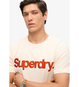 Superdry Classic Core Logo Shadow beige T-shirt