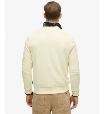 Superdry Klassisk sweatshirt med beige Core-logo