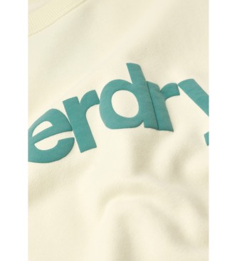 Superdry Klassisk sweatshirt med beige Core-logo